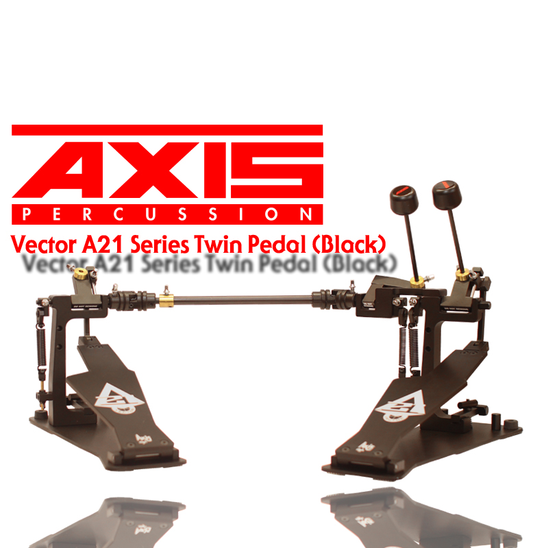 [★드럼채널★] Axis Vector A21 Laser Twin Drum Pedal (Black) /국내정식수입품/국내정식수입처/트윈페달